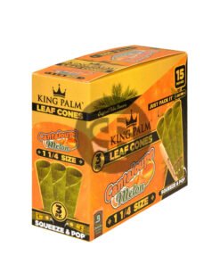 King Palm Cones 84mm 1.25 Cantaloupe Melon 15 packs of 3