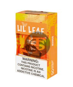Lil Leaf Natural Flat Wraps 10 packs of 5, Mango