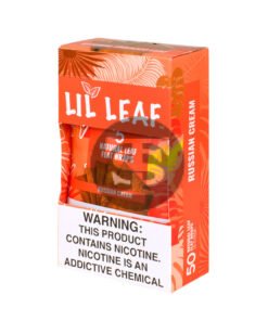 Lil Leaf Natural Flat Wraps 10 packs of 5, Russian Cream