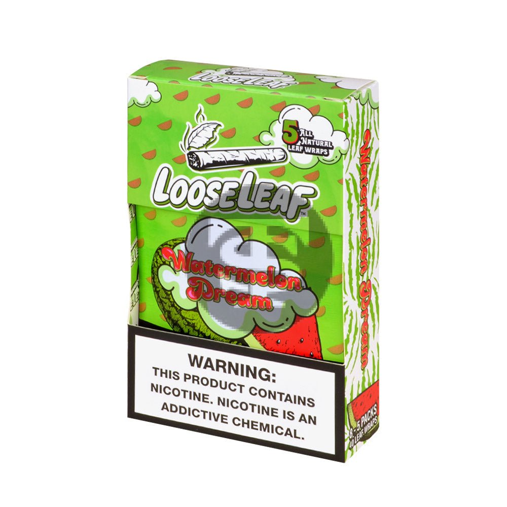 Loose Leaf Watermelon Dream wraps, 8 packs of 5 1 loose leaf watermelon dream wraps 8 packs of 5 785