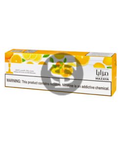 Mazaya Hookah Tobacco 10 Packs of 50g Orange With Lemon and Mint