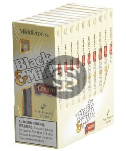 Middleton's Black & Mild Cream Cigars 10 Packs of 5