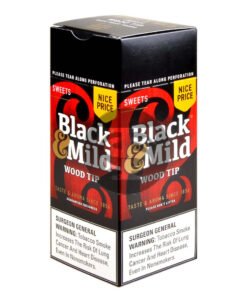 Middleton's Black & Mild Nice Price Sweets Wood Tip Box of 25 Cigars