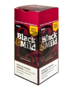 Middleton's Black & Mild Nice Price Wine Plastic Tip Box of 25 Cigars