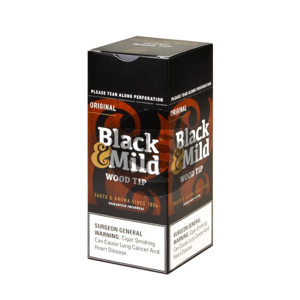 Middleton's Black & Mild Wood Tip Cigars Box of 25 1 middletons black mild wood tip cigars box of 25 750