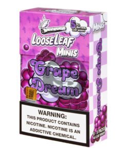 Mini Loose Leaf Grape Dream wraps, 8 packs of 5