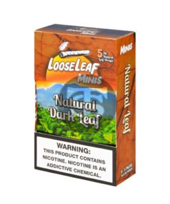 Mini Loose Leaf Natural Dark wraps, 8 packs of 5