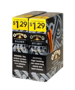 Optimo 2 for $1.29 Cigarillos 30 Pouches of 2 Silver
