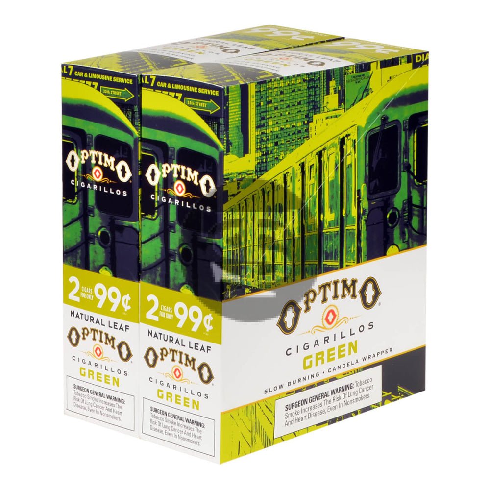 Optimo 2 for 99¢ Cigarillos 30 Pouches of 2 Green 1 optimo 2 for 99 cigarillos 30 pouches of green 377