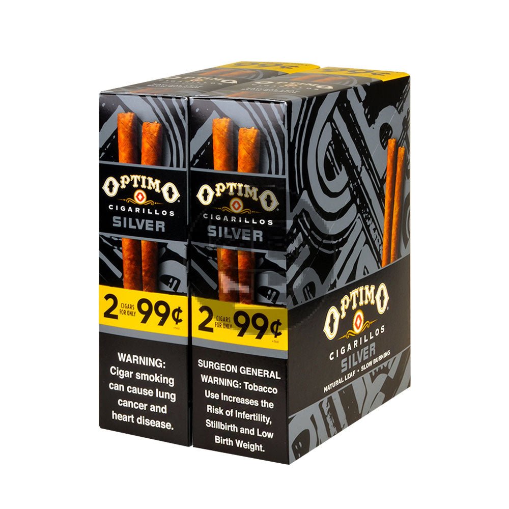 Optimo 2 for 99¢ Cigarillos 30 Pouches of 2 Silver 1 optimo 2 for 99 cigarillos 30 pouches of silver 980