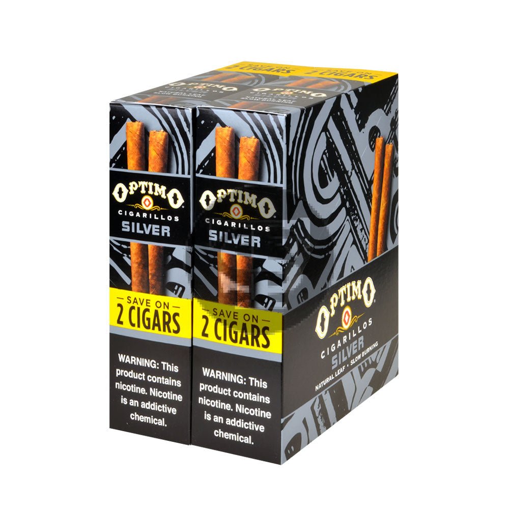 Optimo Save On 2 Cigarillos 30 Pouches of 2 Silver 1 optimo save on 2 cigarillos 30 pouches of silver 833