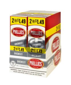 Phillies Cigarillos 2x$1.49 30 Pouches of 2 Unsweet