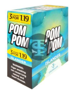 Pom Pom Cigarillos $1.19 Pre Priced 15 Packs of 3 Cigars Islander