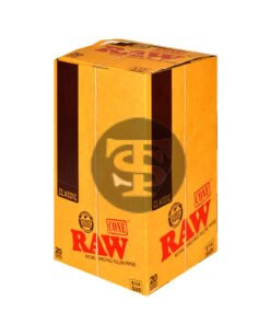 RAW Classic Pre-Rolled 1 1/4 Cones 12 Packs of 20