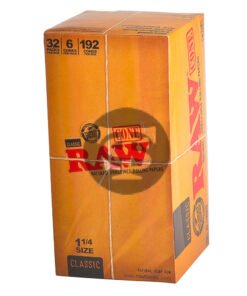 RAW Classic Pre Rolled 1 1/4 Cones 32 Packs of 6