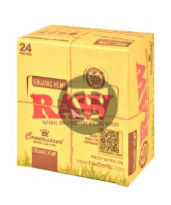 RAW Connoisseur Organic Papers With Tips King Size Slim Pack of 24