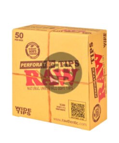 RAW Hеmp & Cotton Wide Perforated Filter Tips Pack of 50