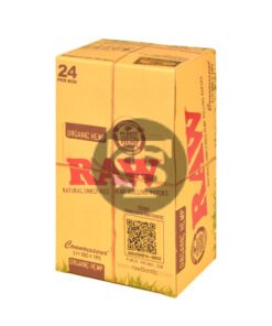 RAW Organic Connoisseur Papers With Tips 1 1/4 Pack of 24
