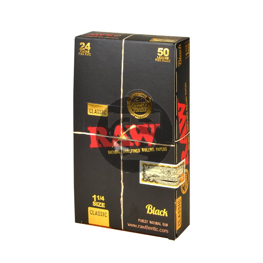 RAW Papers Black Classic 1 1/4 Pack of 24 1 raw papers black classic 1 4 pack of 24 622