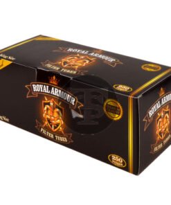 Royal Armour Filter Tubes King Size Black, 1 Carton of 250