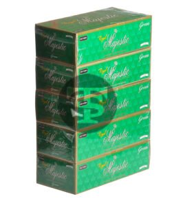Royal Majestic Filter Tubes 100 mm Green (Menthol) 5 Cartons of 200