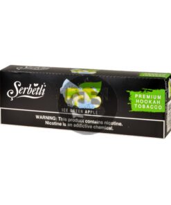 Serbetli Premium Hookah Tobacco 10 packs of 50g Ice Green Apple