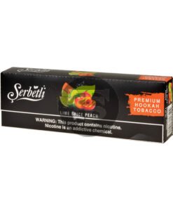 Serbetli Premium Hookah Tobacco 10 packs of 50g Lime Spice Peach