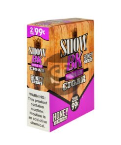 Show BK Cigarillos 2 For 99 Cent Pre Priced 15 Packs of 2 Cigars Honey Berry