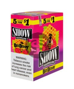 Show Cigarillos Bee Berry Pre Priced 15 Pouches of 5