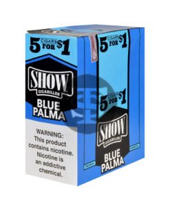 Show Cigarillos Blue Palma Pre Priced 15 Pouches of 5