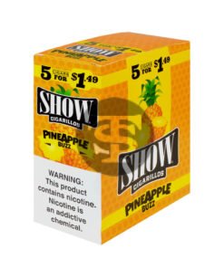 Show Cigarillos Show Buzz (Pineapple) 15 Pouches of 5, Pre-Priced $1.49