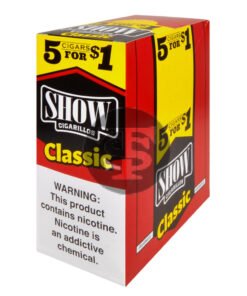 Show Cigarillos Classic Pre Priced 15 Pouches of 5