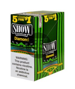 Show Cigarillos Diamond Pre Priced 15 Pouches of 5