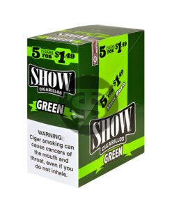 Show Cigarillos Green Sweet 15 Pouches of 5, Pre-Priced $1.49