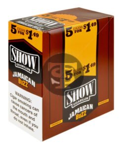 Show Cigarillos Jamaican Buzz 15 Pouches of 5, Pre-Priced $1.49