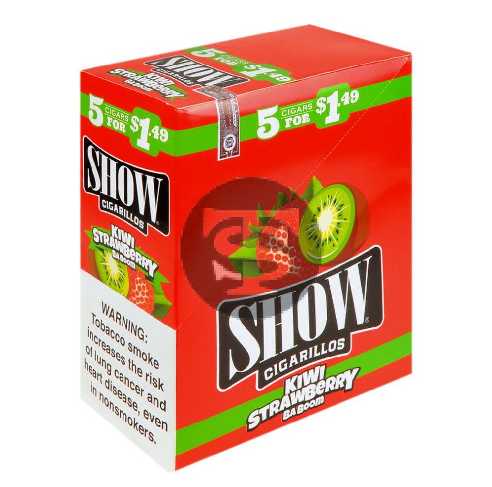 Show Cigarillos Kiwi Strawberry 15 Pouches of 5, Pre-Priced $1.49 1 show cigarillos kiwi strawberry 15 pouches of 5 pre priced 1 49 699 1