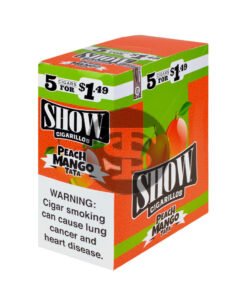 Show Cigarillos Peach Mango TaTa Pre Priced 15 Pouches of 5, Pre-Priced $1.49