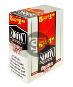 Show Cigarillos Russian Gem 15 Pouches of 5, Pre-Priced $1.49