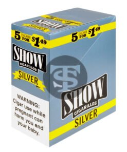 Show Cigarillos Silver 15 Pouches of 5, Pre-Priced $1.49