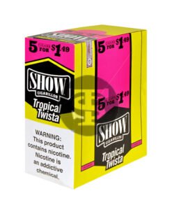 Show Cigarillos Tropical Twista 15 Pouches of 5, Pre-Priced $1.49