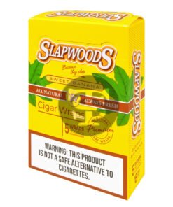 Slapwoods Sweet Banana Cigar Wraps, 10 packs of 5