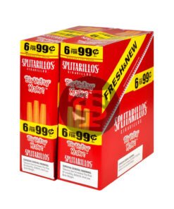 Splitarillos Cigarillos 6 For 99 Cent 15 Pouches of 6 Birthday Kake