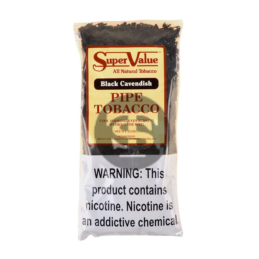 Super Value Pipe Tobacco Black Cavendish 12 oz. Bag 1 super value pipe tobacco black cavendish 12 oz bag 793