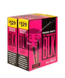 Swisher Sweets BLK Tip Cigarillos $1.29 Berry 30 pouches of 2