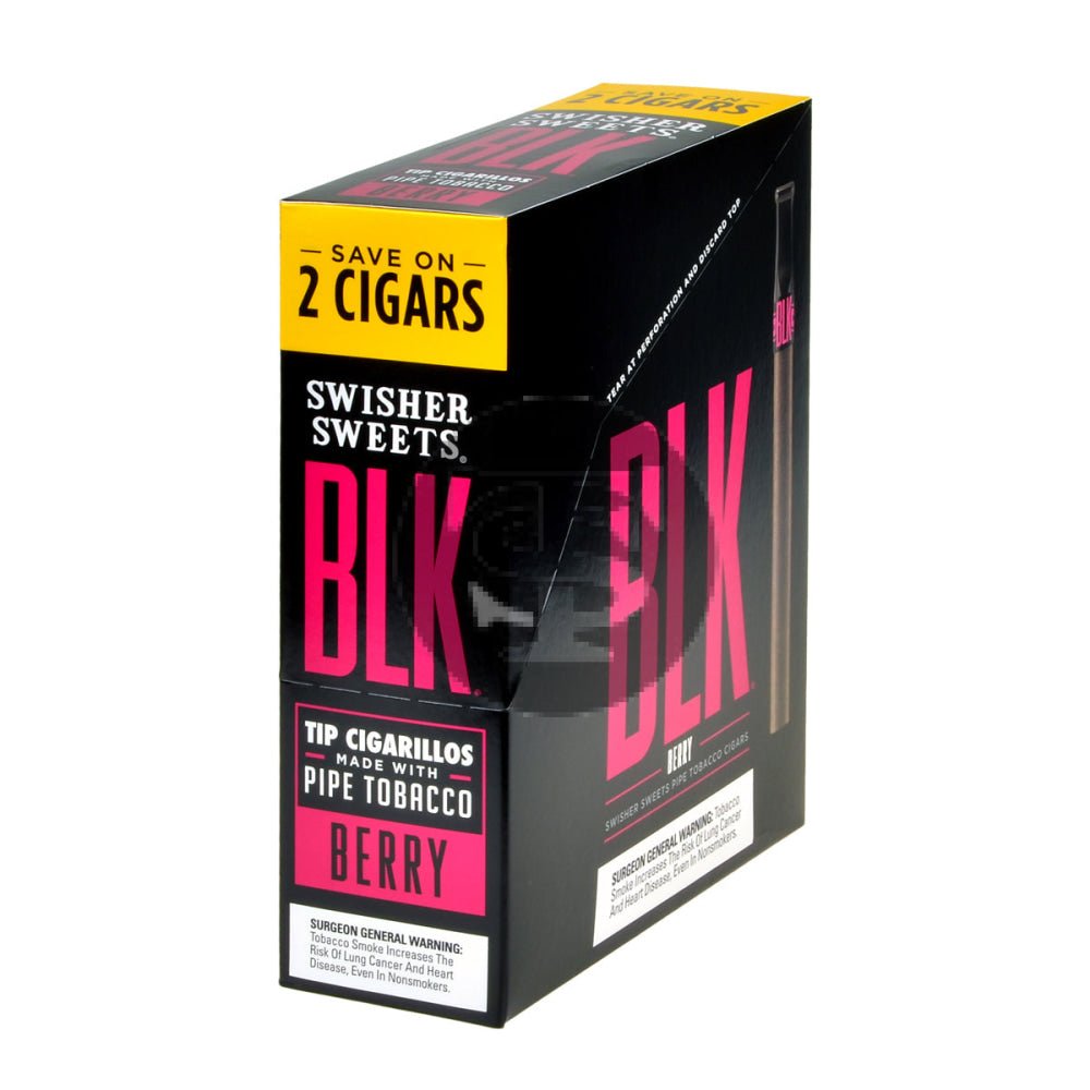 Swisher Sweets BLK Tip Berry Cigarillos – 15 pouches of 2 1 Swisher Sweets BLK Tip Berry Cigarillos – 15 pouches of 2