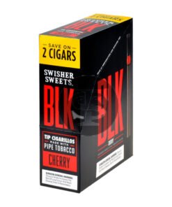 Swisher Sweets BLK Tip Cigarillos 15 pouches of 2 Cherry