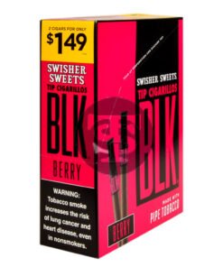 Swisher Sweets BLK Tip Cigarillos 2 for $1.49 Berry 15 pouches of 2