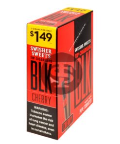 Swisher Sweets BLK Tip Cigarillos 2 for $1.49 Cherry 15 pouches of 2