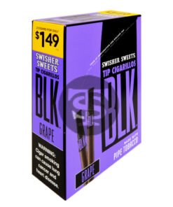 Swisher Sweets BLK Tip Cigarillos 2 for $1.49 Grape 15 pouches of 2