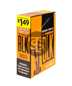 Swisher Sweets BLK Tip Cigarillos 2 for $1.49 Smooth 15 pouches of 2